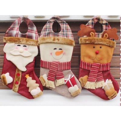 Christmas pendant supplies to send a friend Christmas socks Christmas candy bags 3 sets