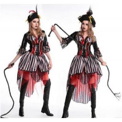 Halloween party Pirates of the Caribbean female pirate costume game uniforms DS costumes Europe