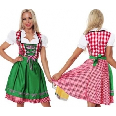 OktoberfestWench German Bavarian Heidi Fancy Dress Costume