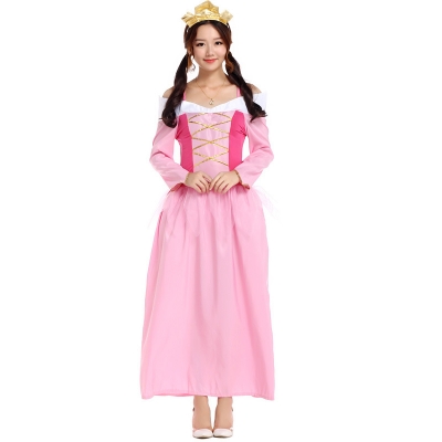 Pink fairy princess dress theme clothing costume party dress cosplay