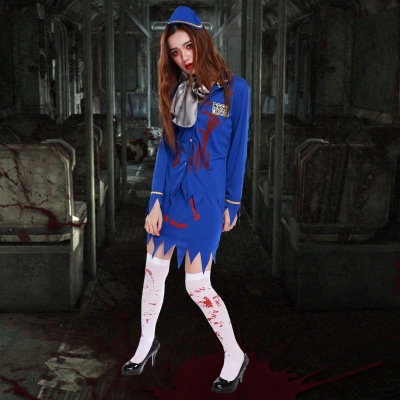 Halloween Halloween Horror Zombie bloody bloody stewardess serving female mummy clothes