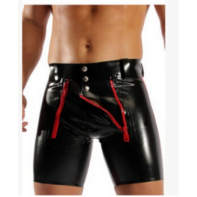Sexy leather lingeries jumpsuits ladies pvc leather pants for men