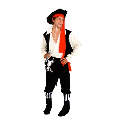 Captain Jack Pirates of the Caribbean clothing adult male pirate performance clothing