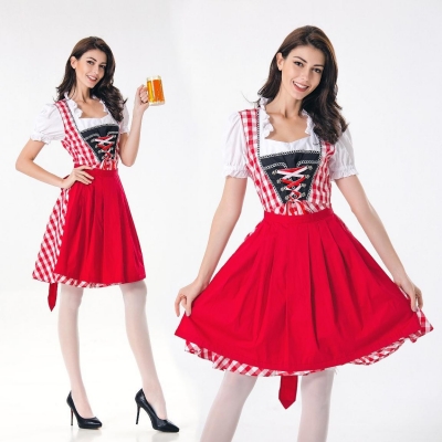 New Bavarian national costume, German Oktoberfest clothing restaurant, waiter clothing