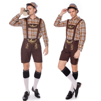 2019 new German beer festival clothing spot code shorts beer men's men's waiter clothing