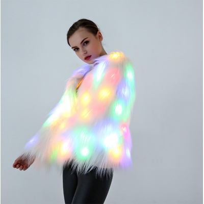 2019 new European and American cosplay costume Christmas Halloween costume night show costumes led lights costumes