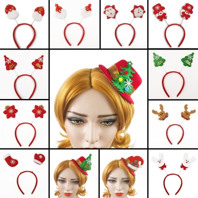 Explosion models Christmas headband daily necessities decorative plush headband hair clips foreign trade hair accessories gift supplies