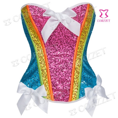 Fashion sequins covered with bows, European and American body shapers, corsets, lingerie