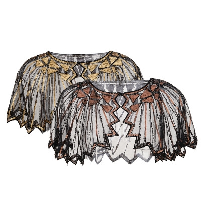 1920s shawl beaded art deco wedding shawl