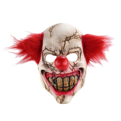 Horror ghost rotten face clown Halloween Christmas bar party props strange latex scary mask wholesale