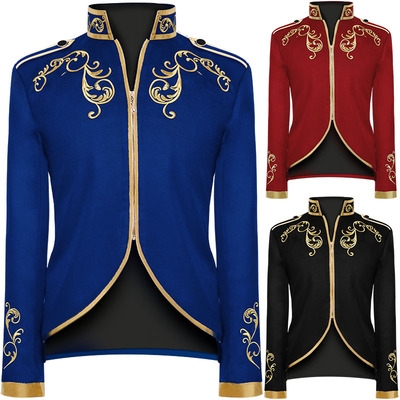 New men's fashion jacket palace prince gold embroidery suit sports jacket