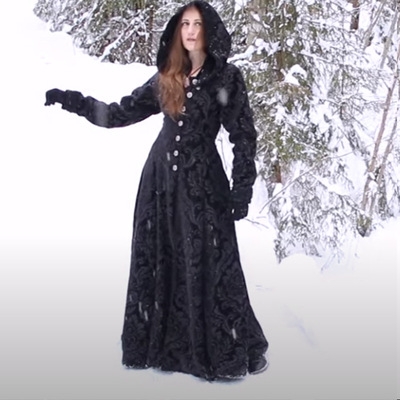European and American Medieval Halloween Retro Gothic Girls Dress Wholesale