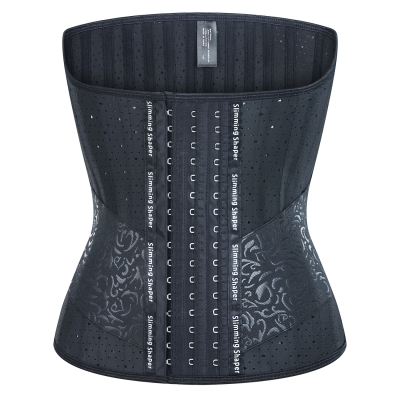 Net red shaping clothes 25 bone abdomen belt sports waistband rubber corset punching latex shape clothes