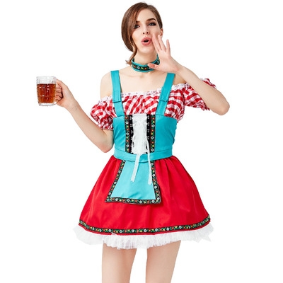 New German traditional Oktoberfest costume Bar party party costume Oktoberfest beer girl costume