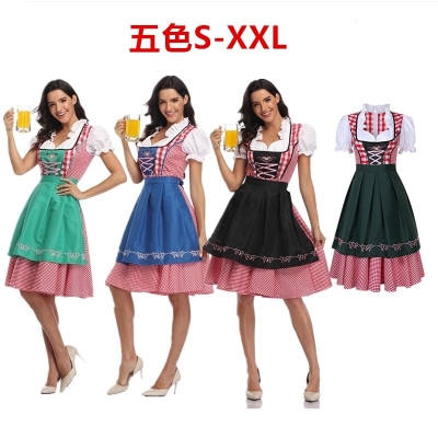 2022 new Bavarian traditional national dress dress Germany Oktoberfest maid costume