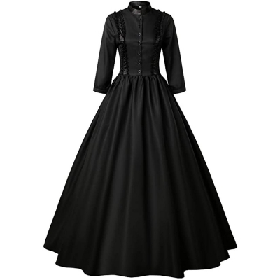New Gothic Victorian Lady Dress Queen Masquerade Dress