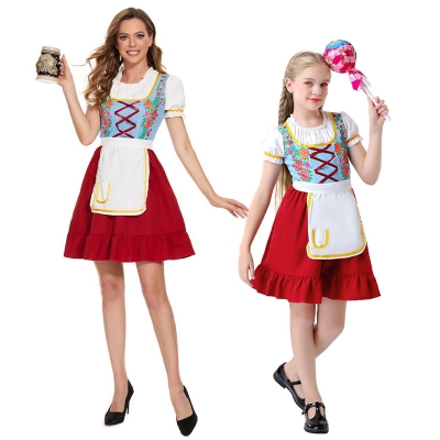 S-XL Europe and the United States Oktoberfest clothing Ethnic customs Parent-child dress Beer clothing Banquet activities