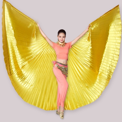 Adult 360 -degree belly dance gold -winged and silver -winged belly dance wings Indian dance wings performance dance wings