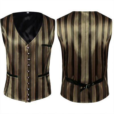 2023 new men's medieval clothing retro Gothic short dress vest Halloween clothing