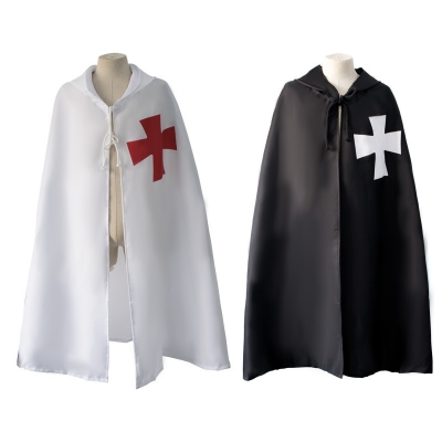 European cosplay templar knight cross c cloak cloak robe medieval costume props