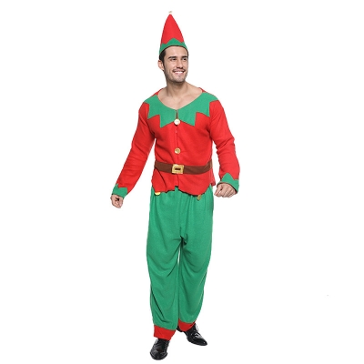 Christmas Elf Men's Clothing Festival Family Party Combination Set