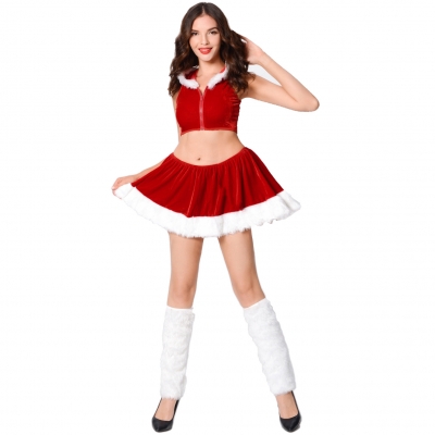 Cosplay birthday party Christmas clothing with foot cover Christmas clothing stage
