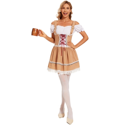 Oktoberfest costume European and American maid cosplay costume role-playing suspender skirt