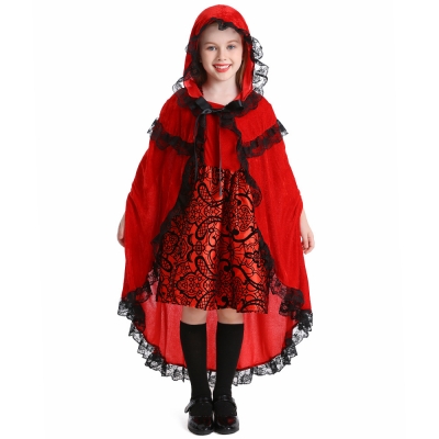 Children's Little Red Riding Hood cosplay clothes fairy tale stage costume Halloween costume