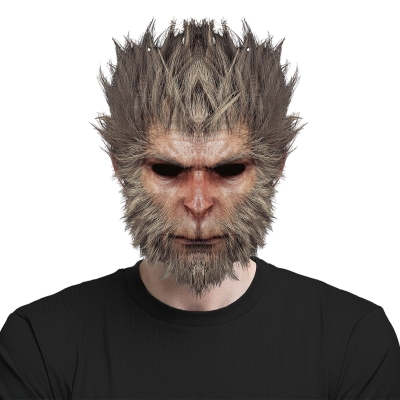 Black Myth Monkey King Mask Monkey King Mask Funny Monkey Headgear Halloween Game COS Props Periphery