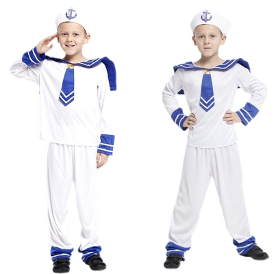 Halloween cosplay costumes children's masquerade navy costumes play suits sailor suits