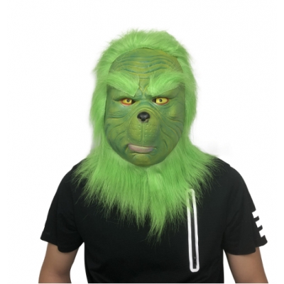 Grinch mask, Grinch movie merchandise, Christmas heist mask