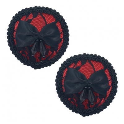 Red blood droplet flower lingerie accessories, nipple covers, lace stickers, bows, Valentine's Day sequins