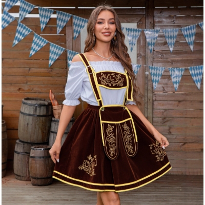 New Oktoberfest costume, Bavarian traditional beer maid dress