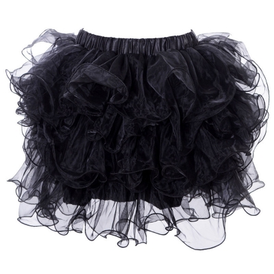 New multi-layered puffy skirt dance costume all-match skirt nightclub short skirt hot style mesh short skirt