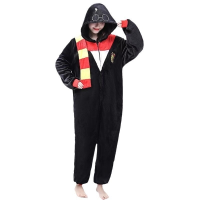 Harry Potter Cute Flannel One-Piece Pajamas