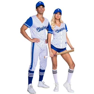 Striped sports baseball uniform party wear COS sexy cheerleading uniform cheerleading uniform Halloween costume