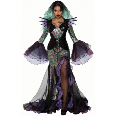 Halloween vampire mermaid COS costume