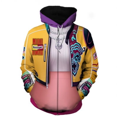 New Korean girl group K-POP Demon Hunter girl group cos clothing Rumi cosplay sweater jacket costume (adult)