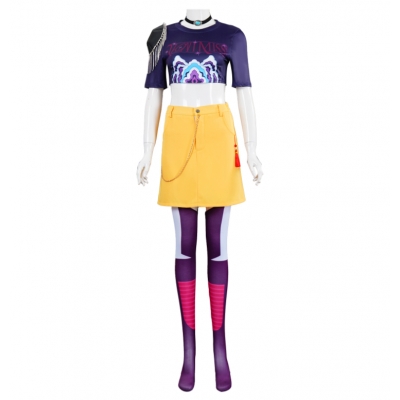 Demon Hunter Girls Cosplay Costume Mira K-POP Halloween Anime Character Performance Costume