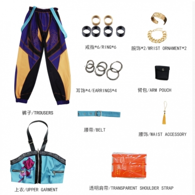Demon Hunter Girls Group Cosplay Costume Zoe Girls Group K-POP Halloween Anime Character Performance Costume