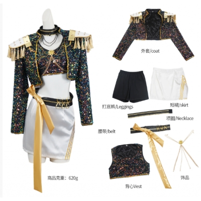 Demon Hunter Girls Cosplay Costume Mira K-POP Halloween Anime Character Performance Costume