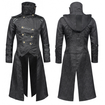 Steampunk Dark Style Robe Unisex Teen Outerwear Dark Robe Trench Coat Long Extra Long