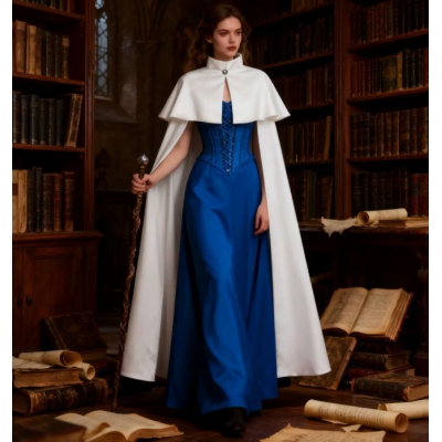 Halloween men's and women's capes, European and American retro monk stand-up collar shawls, robes, capes, and cloaks