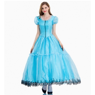 Halloween costumes for adults, Alice in Wonderland princess dress, fairy tale princess dress, stage performance costumes