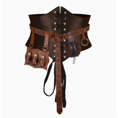 Medieval Magic Bottle Halloween Potion Bottle Set Women's Cosplay Costume Props and Accessories